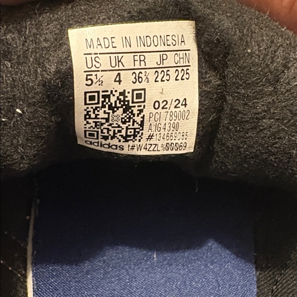 Adidas Gazelle Blue and Pink Casual Sneakers Size 5.5 - Picture 5 of 5